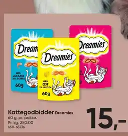BigDollar Kattegodbidder Dreamies tilbud