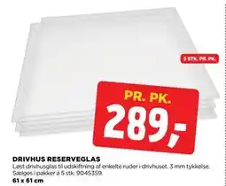 jem & fix DRIVHUS RESERVEGLAS tilbud
