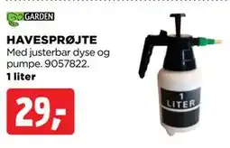 jem & fix HAVESPRØJTE tilbud