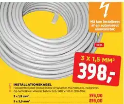 jem & fix INSTALLATIONSKABEL tilbud
