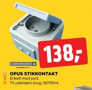 jem & fix OPUS STIKKONTAKT tilbud