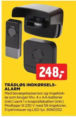 jem & fix TRÅDLØS INDKØRSELSALARM tilbud