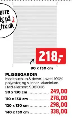 jem & fix PLISSEGARDIN tilbud