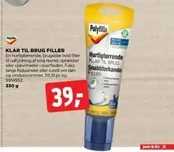 jem & fix KLAR TIL BRUG FILLER tilbud