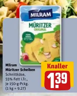 REWE DE MILRAM Müritzer scheiben tilbud