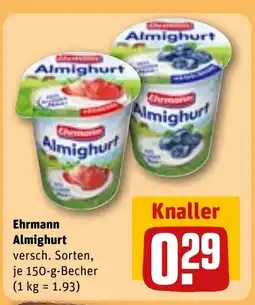 REWE DE EHRMANN Almighurt tilbud