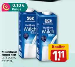 REWE DE WEIHENSTEPHAN Haltbare milch tilbud
