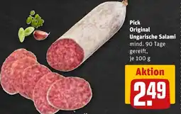 REWE DE Pick original ungarische salami tilbud