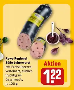 REWE DE Rewe regional süße leberwurst tilbud