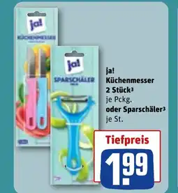 REWE DE JA! Küchenmesser 2 Stück³ tilbud