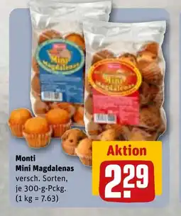 REWE DE MONTI Mini magdalenas tilbud