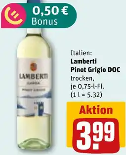 REWE DE LAMBERTI Pinot grigio doc tilbud