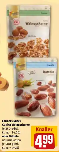 REWE DE FARMERS SNACK Cucina walnusskerne tilbud