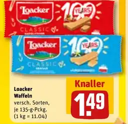 REWE DE LOACKER Waffeln tilbud
