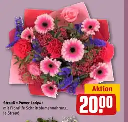 REWE DE Strauß Power Lady tilbud