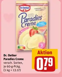 REWE DE Dr. Oetker Paradies Creme tilbud