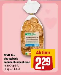 REWE DE REWE Bio Vitalgebäck Sonnnenblumenkerne tilbud