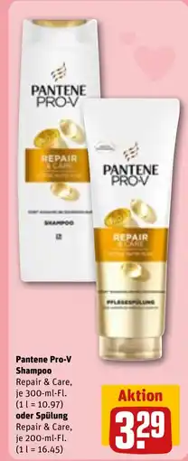 REWE DE Pantene Pro-V Shampoo oder Spülung tilbud