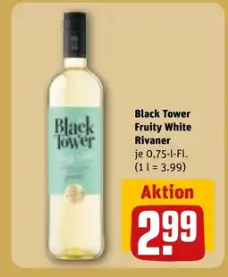 REWE DE Black Tower Fruity White Rivaner tilbud