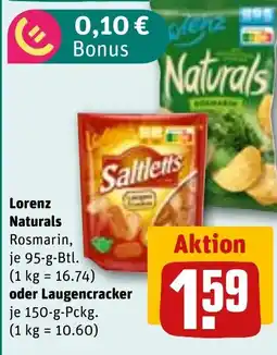 REWE DE Lorenz Naturals oder Laugencracker tilbud
