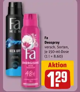 REWE DE Fa Deospray tilbud