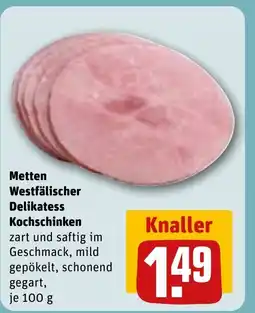 REWE DE Metten Westfälischer Delikatess Kochschinken tilbud