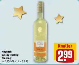 REWE DE Maybach süss & fruchtig Riesling tilbud
