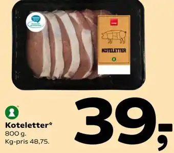 Coop 365 Koteletter 800 g tilbud