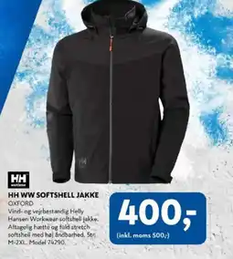 Davidsen HH WW Softshell jakke oxford tilbud