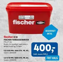 Davidsen FISCHER Terrasseskruer tilbud