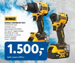 Davidsen DEWALT Kombi kit 18 v tilbud