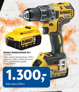 Davidsen DEWALT Boremaskine 18 v tilbud
