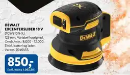 Davidsen DEWALT Excentersliber 18 v tilbud
