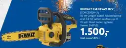 Davidsen DEWALT Kædesav 18 v tilbud