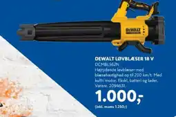 Davidsen DEWALT Løvblæser 18 v tilbud