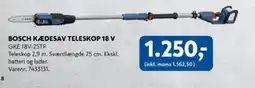 Davidsen BOSCH Kædesav teleskop 18 v tilbud