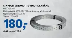 Davidsen Simpson strong-tie vindtrækbånd tilbud