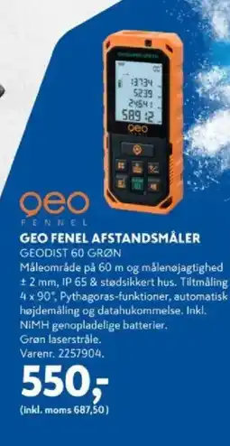 Davidsen Geo fenel afstandsmåler tilbud