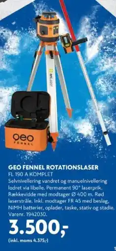 Davidsen Geo fennel rotationslaser tilbud