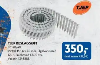 Davidsen TJEP Beslagsøm tilbud