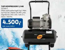 Davidsen TJEP Kompressor 1,5 HK tilbud