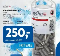 Davidsen Wiha standard bits tilbud