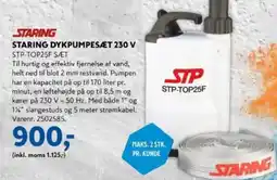 Davidsen Staring Dykpumpesæt 230 v tilbud