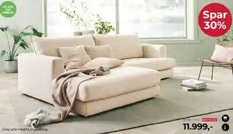 Cozy sofa med XL chaiselong