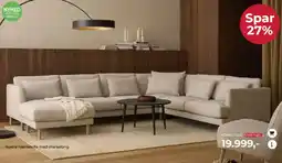 Møblér Noelle hjørnesofa med chaiselong tilbud