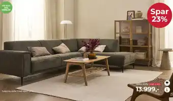 Salerno sofa med open end