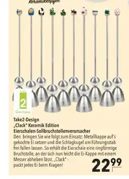 Citti Take2-Design ,,Clack" Keramik Edition Eierschalen-Sollbruchstellenverursacher tilbud