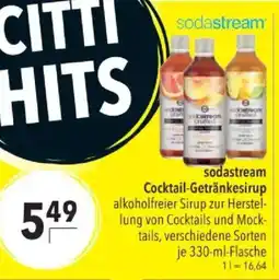 Citti Sodastream Cocktail-Getränkesirup tilbud