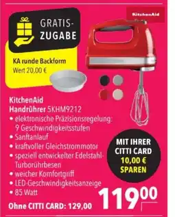 Citti KitchenAid Handrührer 5KHM9212 tilbud