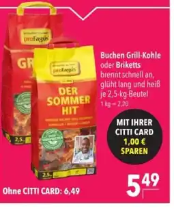 Citti Buchen Grill-Kohle oder Briketts tilbud